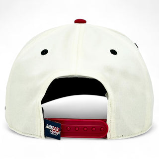 Wisconsin Snapback - The Watt (Cream/Red) - Shells Vintage Hat Co.