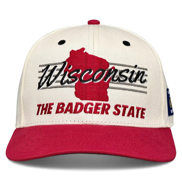 Wisconsin Badgers Vintage Snapback Hat | The Watt State Snap  display picture 1