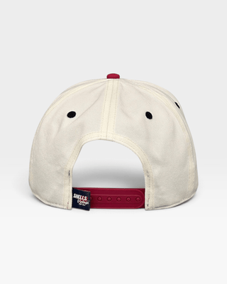 Wisconsin Snapback - The Watt (Cream/Red) - Shells Vintage Hat Co.