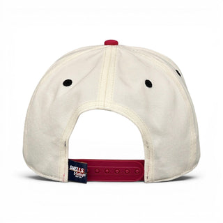 Wisconsin Snapback - The Watt (Cream/Red) - Shells Vintage Hat Co.