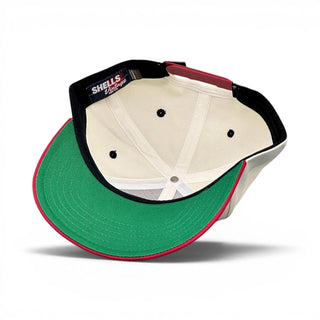 Wisconsin Snapback - The Watt (Cream/Red) - Shells Vintage Hat Co.
