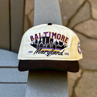 Baltimore Snapback - The Raven - Shells Vintage Hat Co.