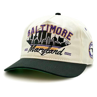 Baltimore Snapback - The Raven - Shells Vintage Hat Co.