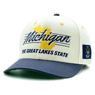 Michigan Snapback - The Brady - Shells Vintage Hat Co.