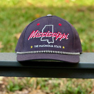 Mississippi Rope Snapback - The Grove - Shells Vintage Hat Co.