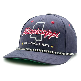 Mississippi Rope Snapback - The Grove - Shells Vintage Hat Co.