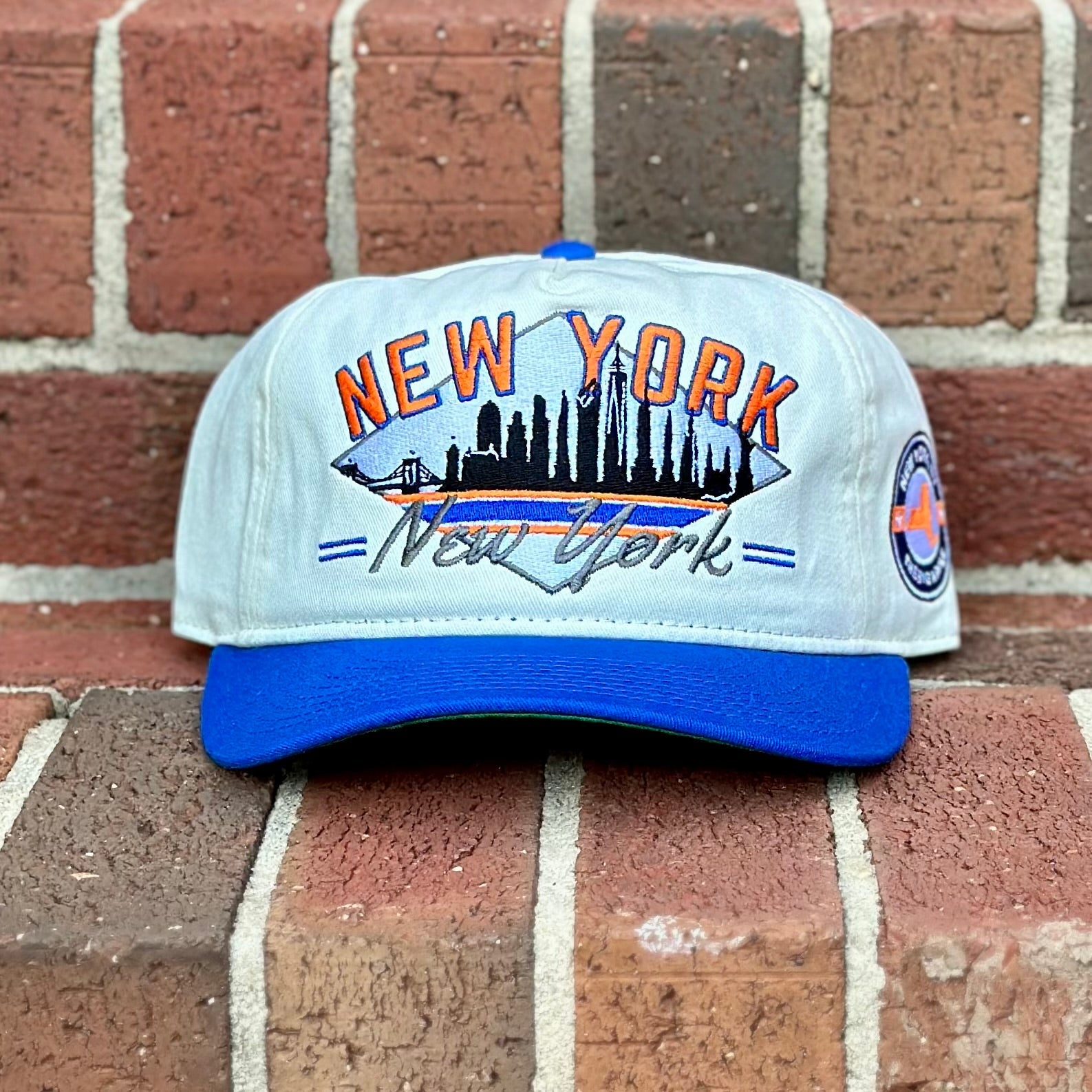 90s Style New York Hat | Mets and Islanders Colors – Shells