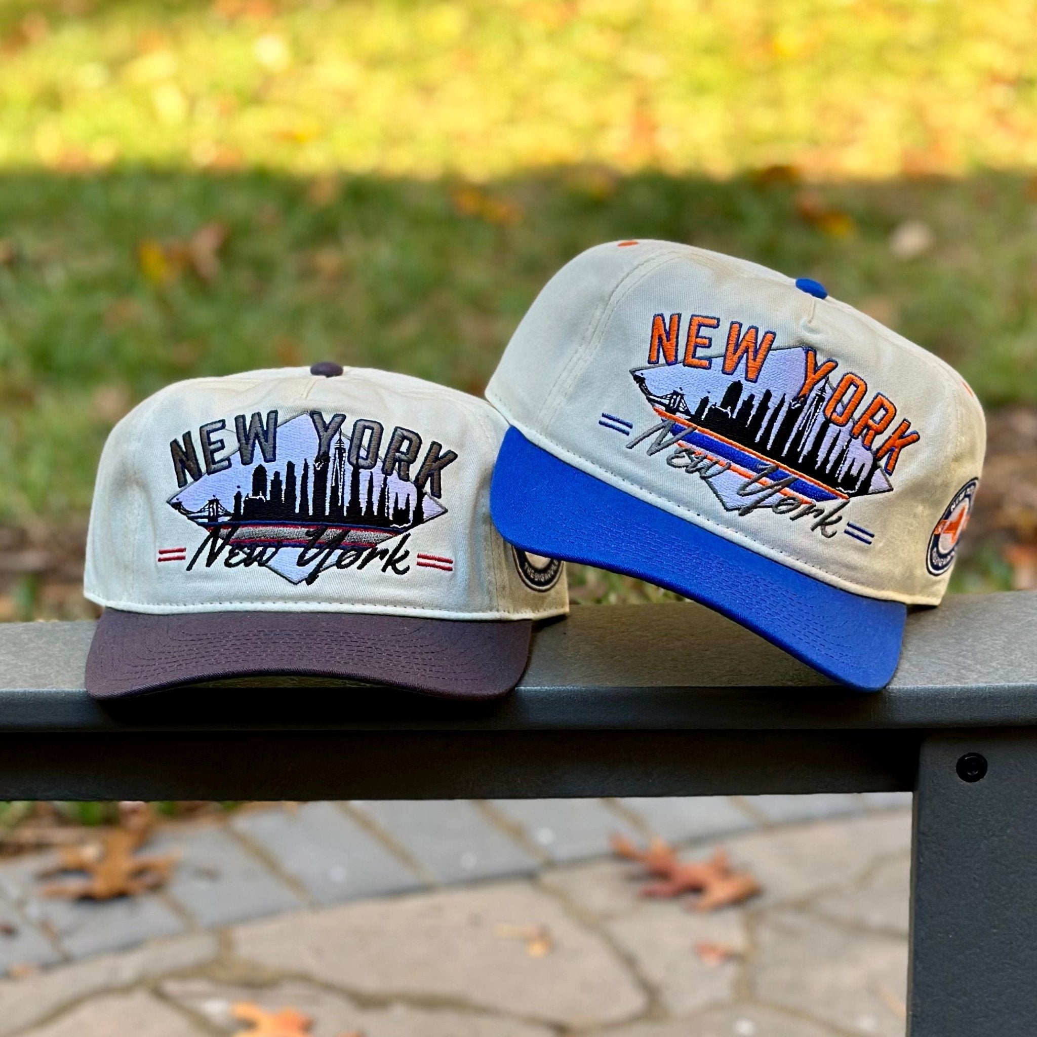 90s Style New York Hat  Mets and Islanders Colors – Shells Vintage Hat Co.