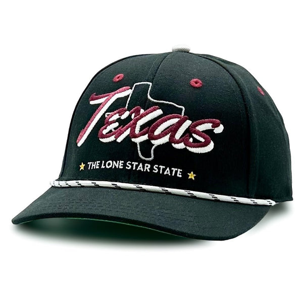 ATX Vintage Snapback Hats | Austin Texas Souvenirs | Rope & Cord Hats