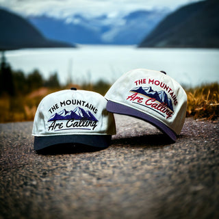 The Mountains Are Calling Snapback - The Peak - Shells Vintage Hat Co.